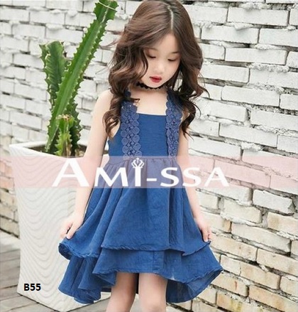 denim jeans dress anak